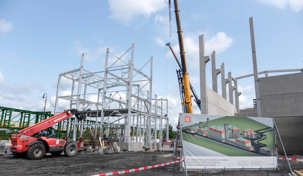 ČEZ staví nízkoemisní teplárnu za 2 miliardy v Dětmarovicích