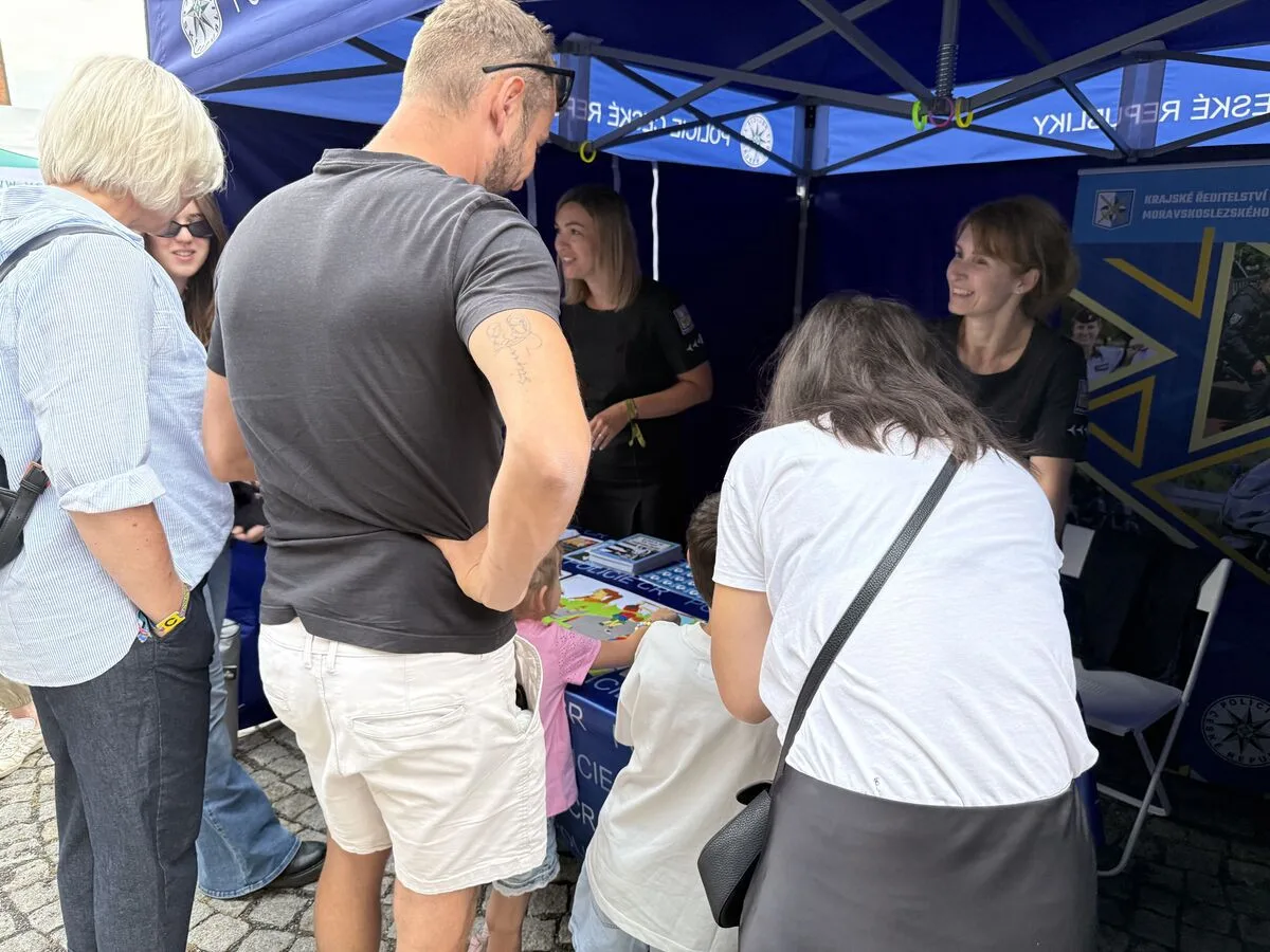 Policisté přiblížili svou činnost návštěvníkům hudebního festivalu v Ostravě