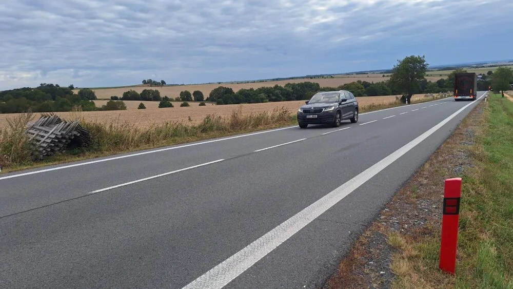 Začíná oprava silnice I/46 na trase Hořejší Kunčice – Deštné, provoz je veden kyvadlově
