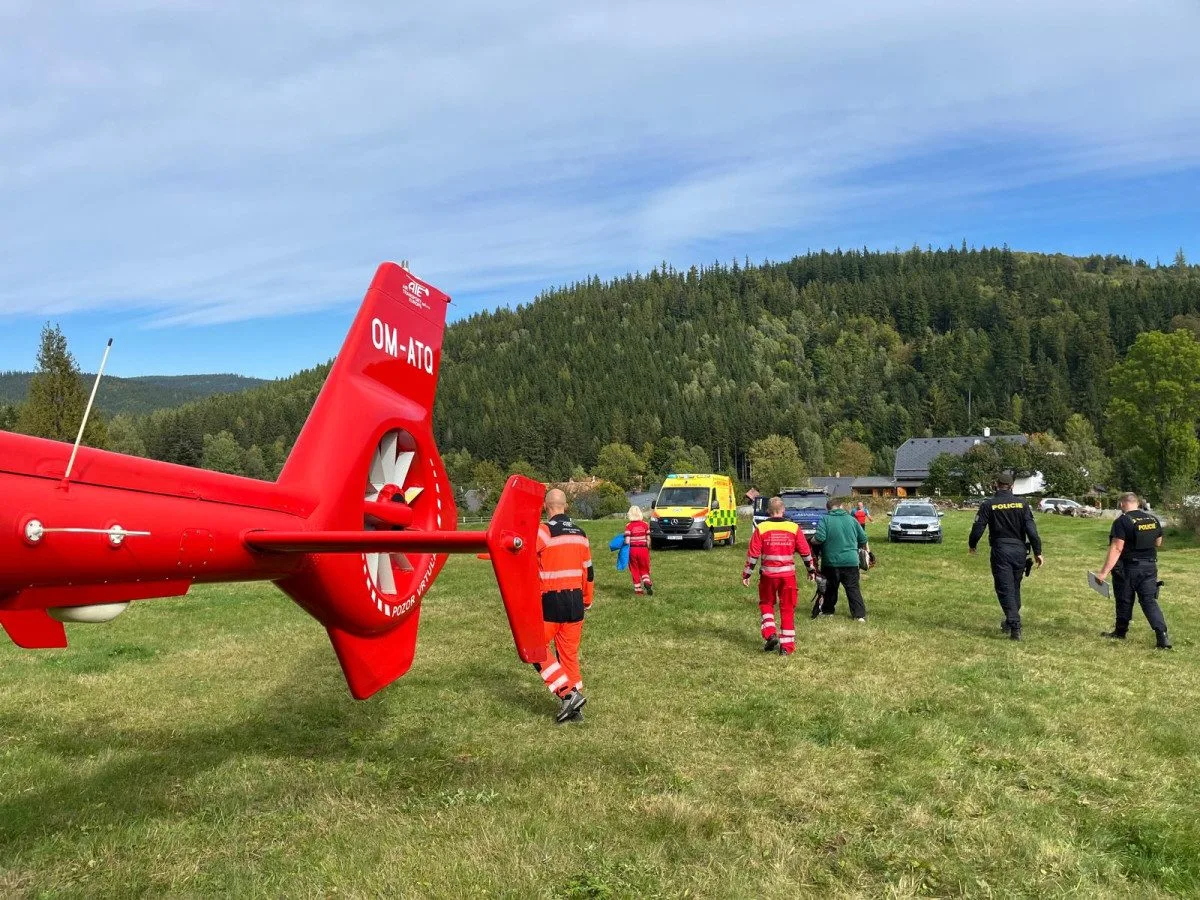 Třináctiletý chlapec se zranil při pádu v bike parku, zasahovali i horští záchranáři