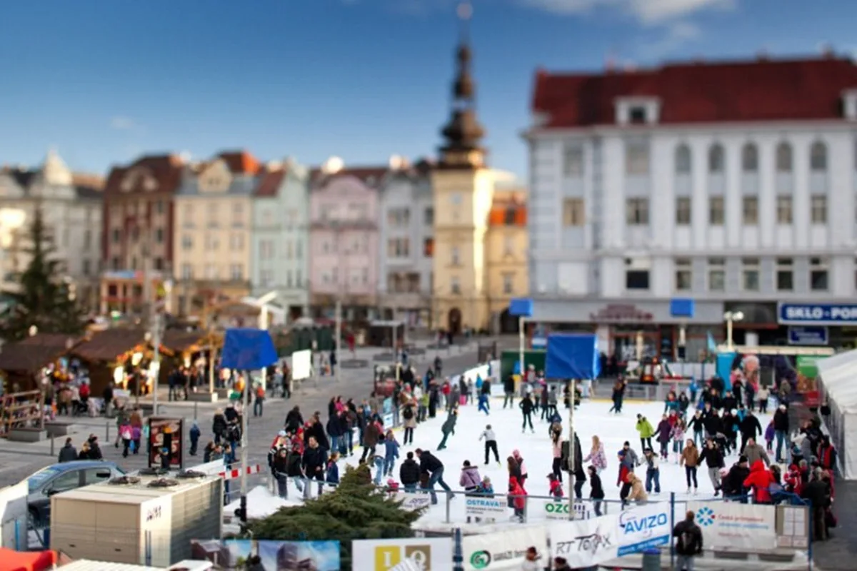V centru Ostravy opět bude vánoční kluziště pod širým nebem. Foto: Se svolením města Ostrava