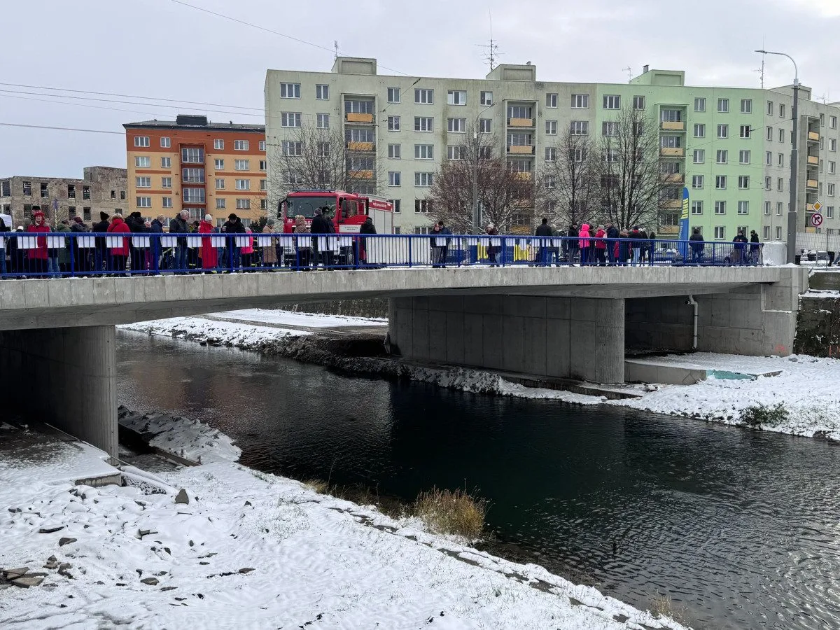 V Opavě se otevřel nový most na místě starého, jenž musel být po povodni zbourán