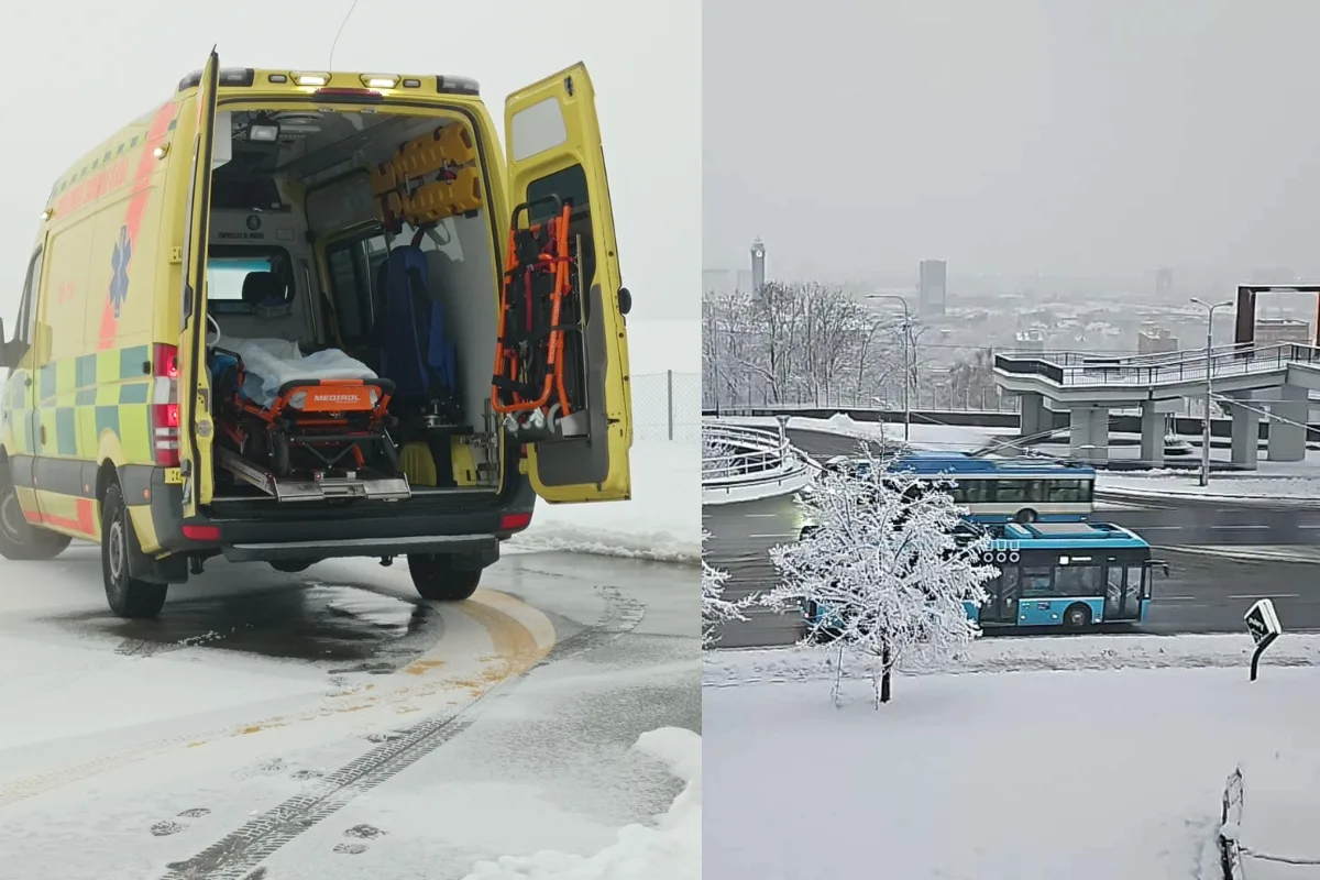 Moravskoslezští záchranáři řešili desítky úrazů na sněhu, hlavně u seniorů