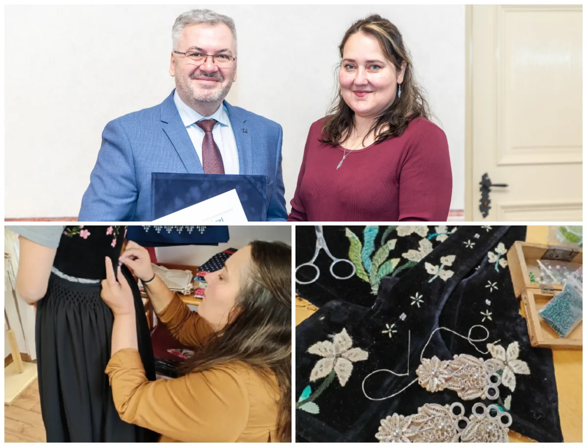 Mistryní rukodělné výroby je žena, která vyrábí a renovuje těšínské kroje