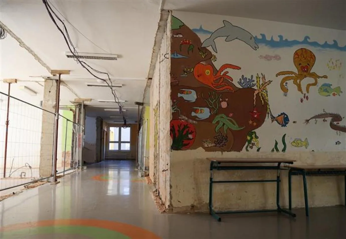 V Krnově začala oprava školy zasažené povodněmi, práce neomezí výuku