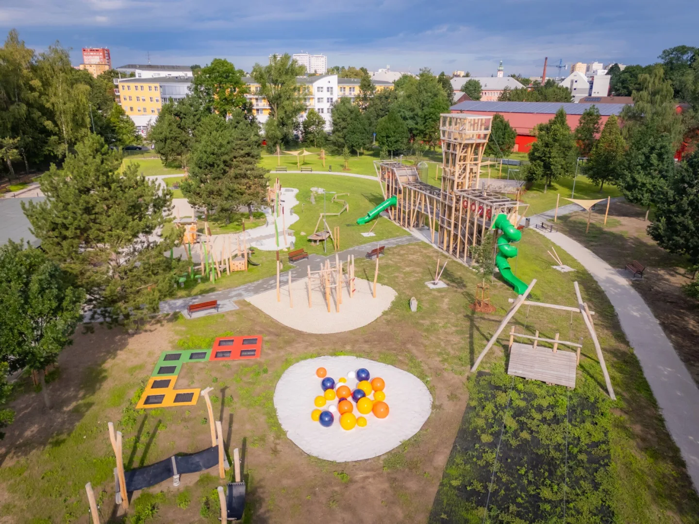 Rivka Park je hotový. Frýdek-Místek otevře nový volnočasový areál