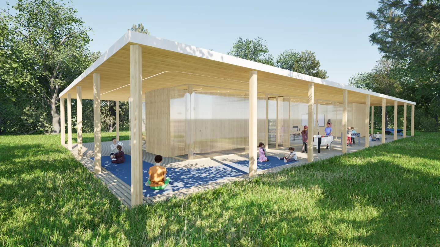 Vizualizace nového objektu v Bělském lese, zdroj: společnost Kamil Mrva Architects