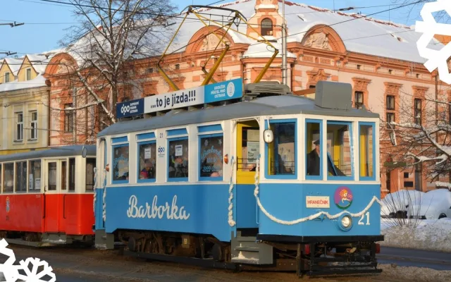 Adventní jízdy ostravskou tramvají Barborka