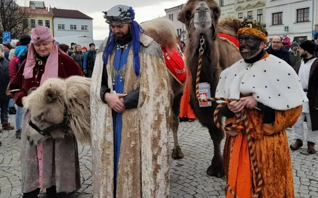 Tříkrálový průvod s velbloudem