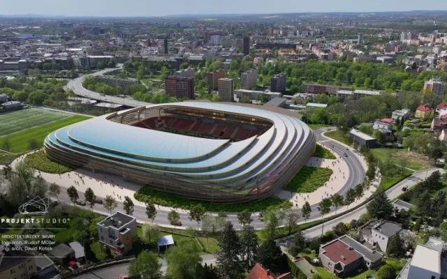 Ostrava chce Baník zpátky na Bazaly. Nový stadion může začít růst v roce 2027