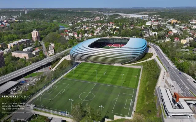 Ostrava chce Baník zpátky na Bazaly. Nový stadion může začít růst v roce 2027