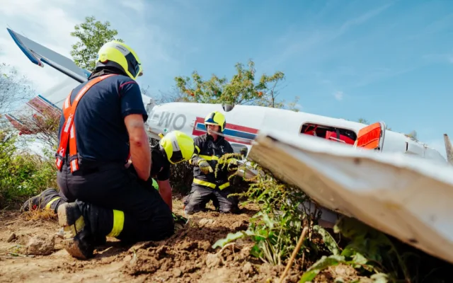 V Bartošovicích na Novojičínsku havarovalo malé letadlo, pilot se lehce zranil