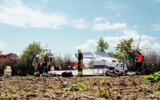 V Bartošovicích na Novojičínsku havarovalo malé letadlo, pilot se lehce zranil
