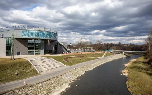 Na břeh Ostravice se vrátí stroje, v Ostravě začne další část úprav pod City Campusem