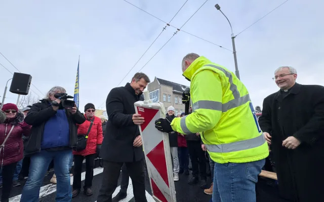 V Opavě se otevřel nový most na místě starého, jenž musel být po povodni zbourán