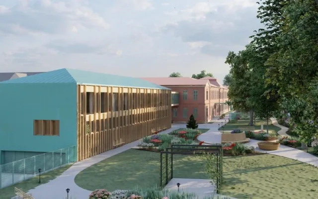 Vizualizace kompletní rekonstrukce Domova Magnolie, autor společnost MÍSTNÍ ARCHITEKTI s.r.o.