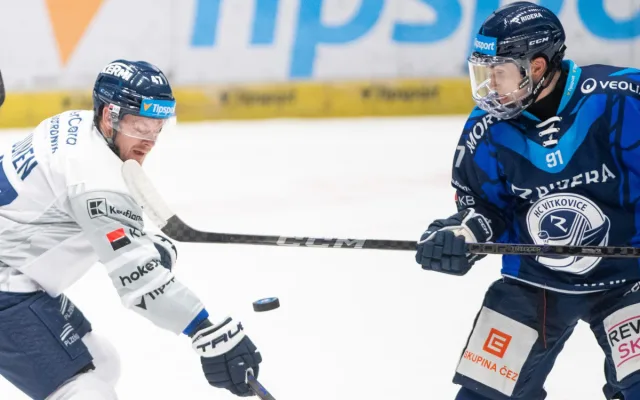 Vítkovice ani potřetí v sezoně nestačily na Plzeň, prohrály 4:6
