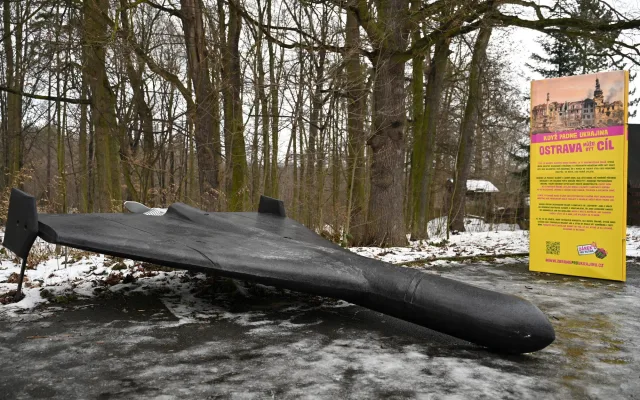 Ukázka ruského zla. Kopie útočného dronu šahíd přistála v Porubě
