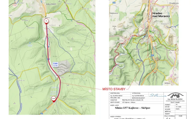 Silnice u Hradce nad Moravicí bude až do října částečně uzavřená, začínají opravy