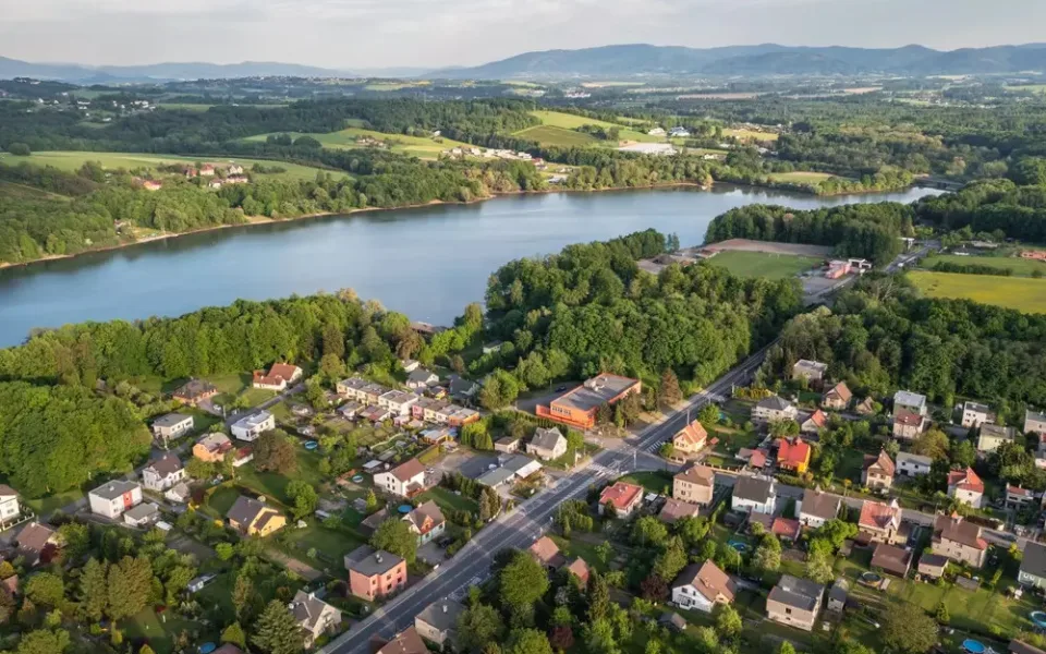 Žermanická přehrada.