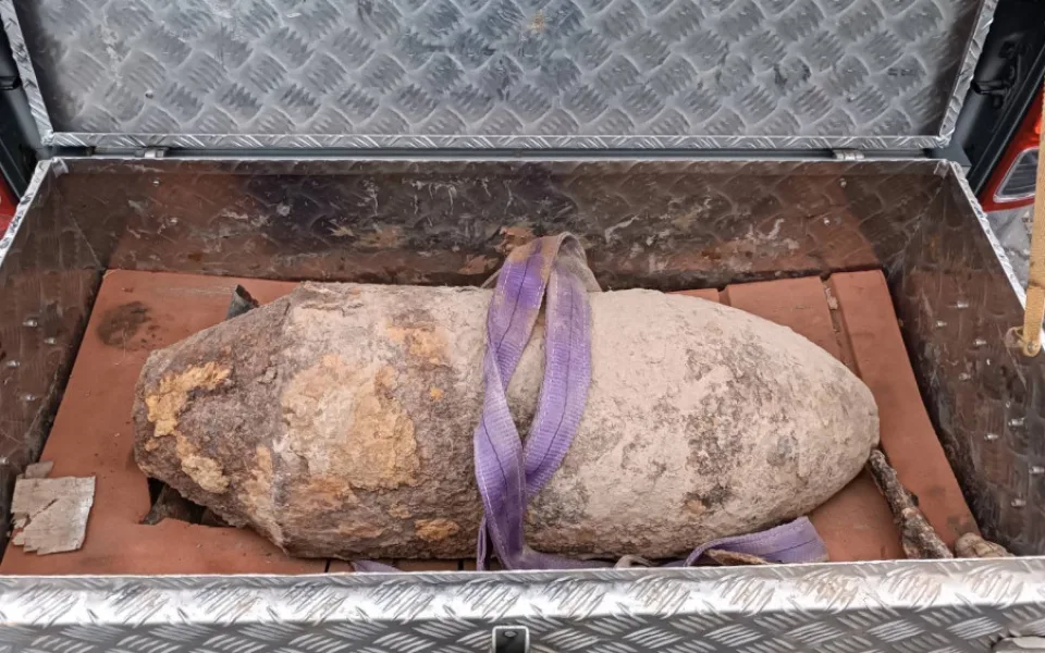 Nález letecké pumy poblíž Ostravy zaměstnal pyrotechniky.