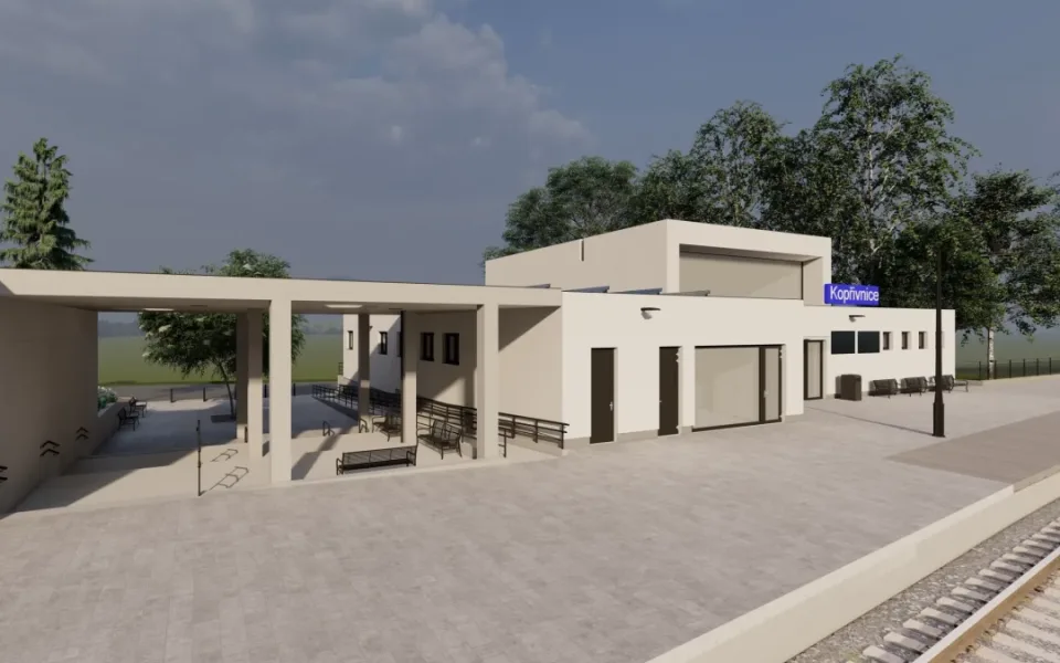Nádraží v Kopřivnici čeká rekonstrukce, modernizace vyjde na 86 milionů. Budova bude výrazně úspornější
