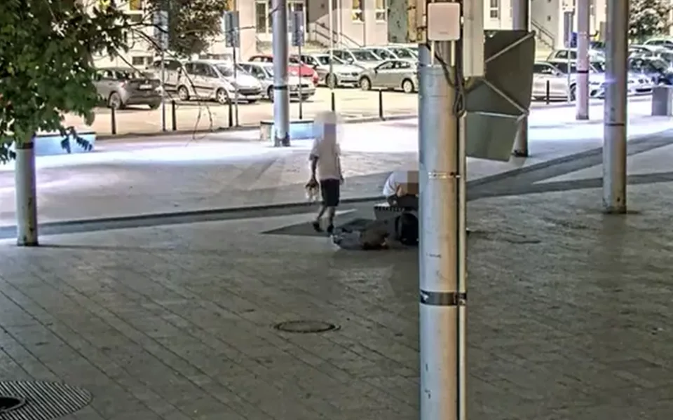 Kamerový systém sledoval, jak zloděj ukradl iPhone muži, který spal na lavičce