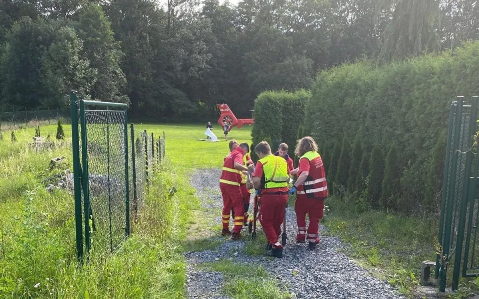 Pes pokousal dva muže. Oba mají vážná zranění, psa musela policie zastřelit
