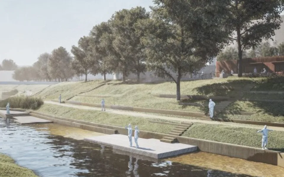 Nový Jičín chystá přeměnu břehů řeky Jičínky, vznikne tam park i oblázková pláž