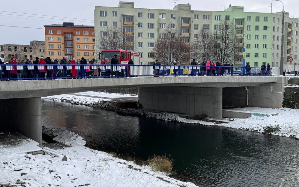 V Opavě se otevřel nový most na místě starého, jenž musel být po povodni zbourán