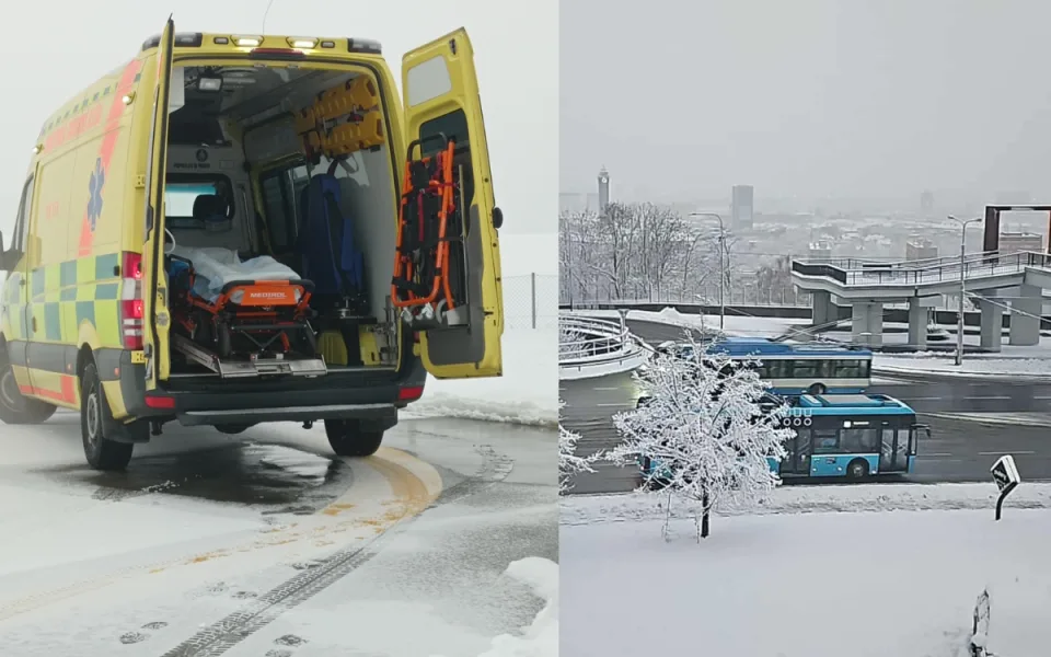 Moravskoslezští záchranáři řešili desítky úrazů na sněhu, hlavně u seniorů