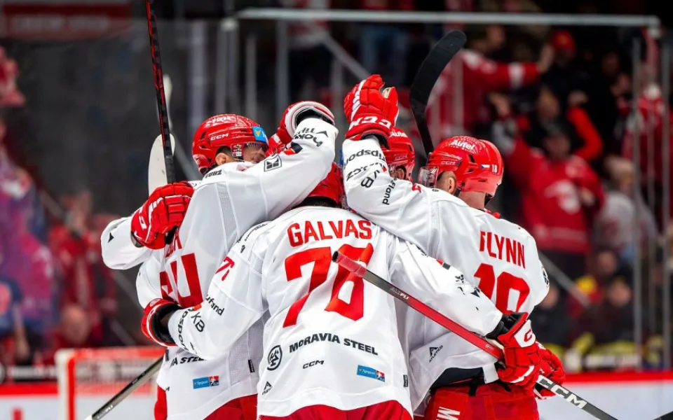 Dobrá práce: Oceláři před reprezentační pauzou doma porazili Mladou Boleslav 5:2. Foto: Se svolením HC Oceláři Třinec