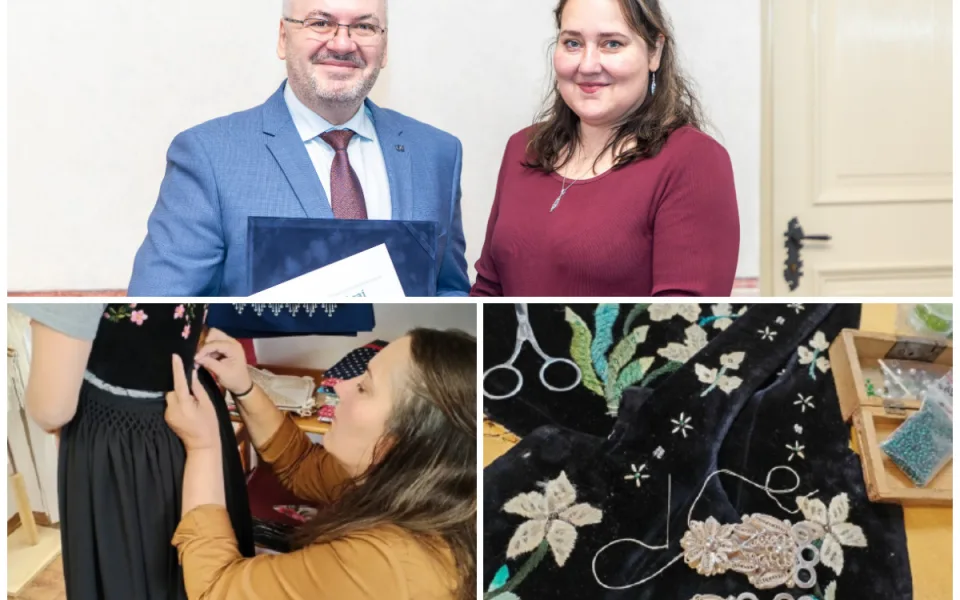 Mistryní rukodělné výroby je žena, která vyrábí a renovuje těšínské kroje