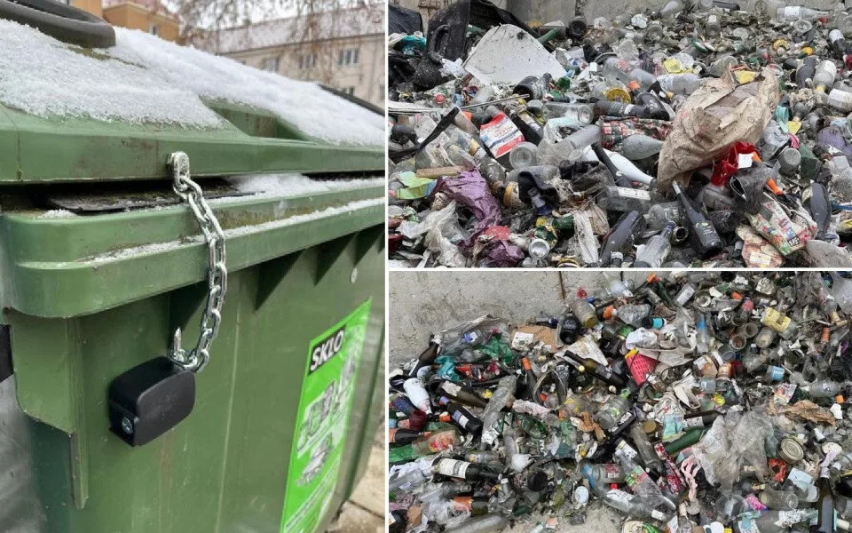 Opava zamyká kontejnery na sklo, bojuje proti znečištění odpadu. Foto: Se svolením města Opava