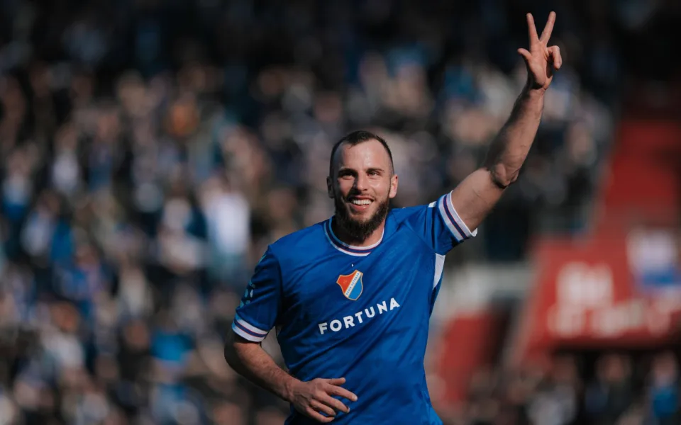 Fotbalisté Ostravy deklasovali Zlín 6:2, Jurečka zaznamenal hattrick. Foto: Se svolením FC Baník Ostrava