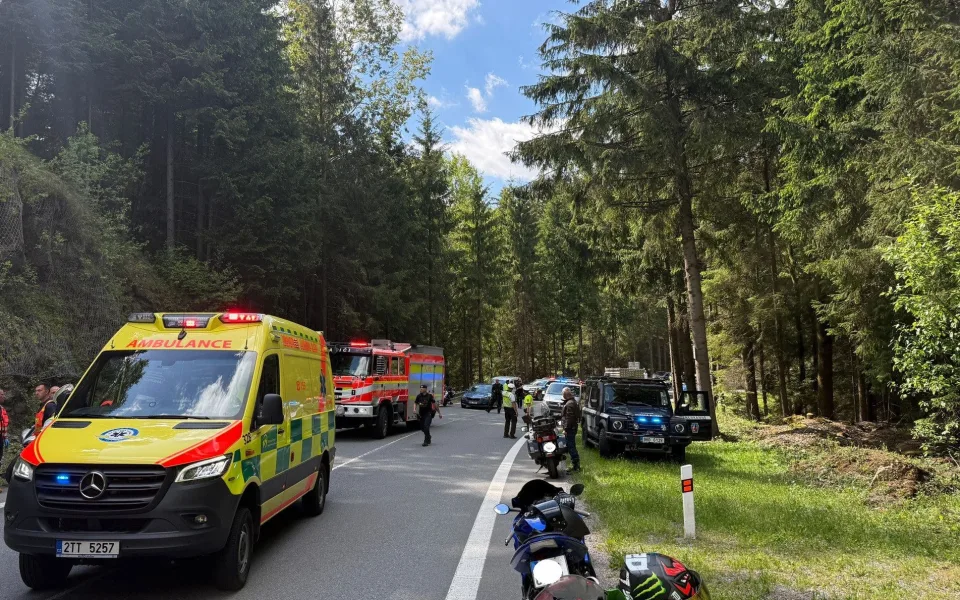 Neděle plná nehod motorkářů. Ve Starých Hamer zasahovali záchranáři dvakrát